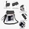 Clear Crossbody Purse Bag Stadium Approved Clear Tote Bag for Work Concert Sports(Clear Black)
